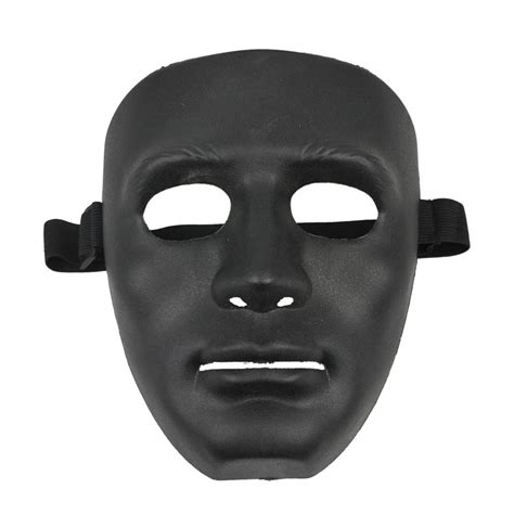 all black halloween mask